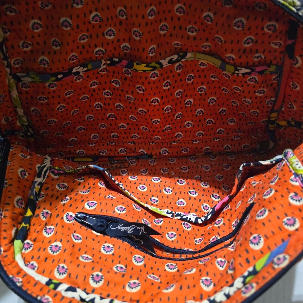 Vera Bradley Women's Multi-Color Quilted Satchel Handbag Top Handle Bag - Picture 6 of 12